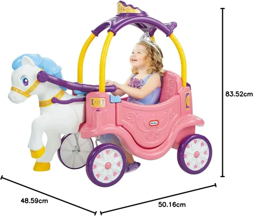 Vista 8 de Little Tikes – Carruaje y caballo de princesa