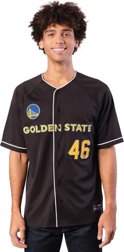 Vista 13 de Ultra Game Camiseta de béisbol oficial de la NBA con botones y botones para hombre