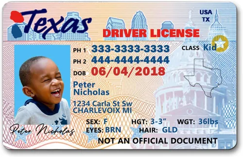 Vista 8 de Tarjeta de identificación de seguridad infantil para niños, licencia de conducir novedosa para niños menores de 12 años Insignias