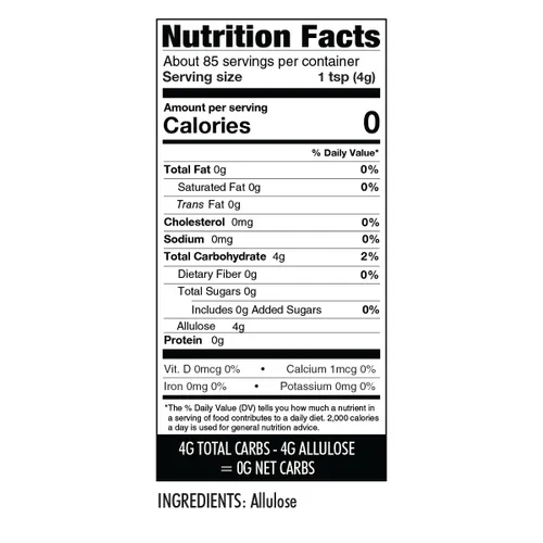 Vista 3 de Wholesome Yum Edulcorante de alulosa – Sustituto natural del azúcar granulado – Keto, sin OMG, cero carbohidratos, cero calorías, sin azúcar, sin