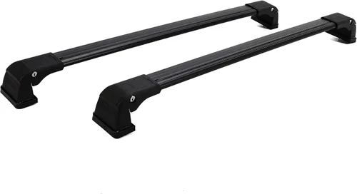 Vista 3 de KUAFU Barra transversal compatible con Mazda 5 2006-2017 Barras transversales con cerraduras antirrobo, riel de techo, bolsa de carga, Negro