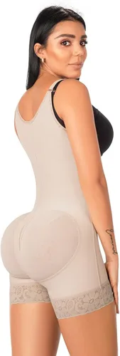Vista 4 de Forma Tu Cuerpo, Faja Colombiana, body corto, control de abdomen y levantamiento de glúteos. Definición de cintura 3 ganchos