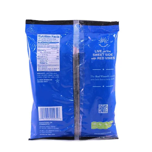 Vista 2 de Red Vines Black Jumbo Regaliz Twists Bolsa de 8 oz (paquete de 12)