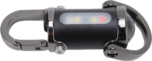 Vista 5 de Walfront Linterna recargable del llavero, aluminio mini LED antorcha 1200LM para acampar senderismo iluminación de emergencia