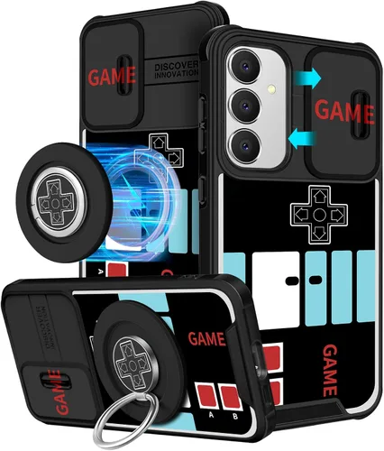 Vista 17 de Funermei Funda para teléfono Samsung Galaxy A15 5G - [2 en 1] Funda para teléfono de mujeres lindas chicas, diseño femenino de mariposa negra
