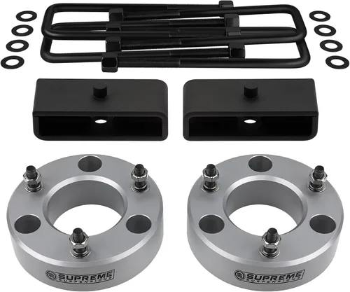 Vista 15 de Kit de elevación completa para Chevrolet Silverado & GMC Sierra 1500 2007-2020, separadores de puntales de elevación delantera, bloques cónicos