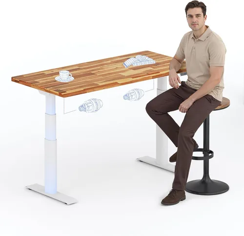 Vista 20 de FLEXISPOT E8 Premium North American - Escritorio de pie de nogal negro