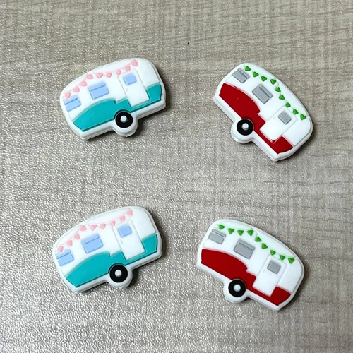 Vista 7 de SPANSEE 4 piezas de tapas de extremo en forma de camper para agujas de tejer, tapones para agujas de tejer, tapones para puntadas, protectores