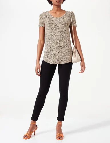 Vista 2 de Tienda Essentials Women's Relaxed-Fit Short-Sleeve V-Neck Tunic (Available in Plus Size), Multipacks