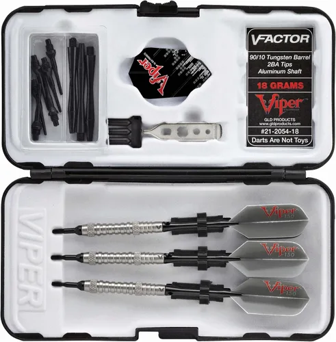 Vista 7 de Viper V-Factor - Juego de dardos de punta suave 90% tungsteno con estuche