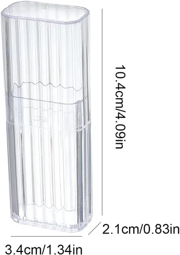 Vista 4 de JIEDALIN 4 piezas de hisopos de algodón para viaje, mini caja de viaje para esponja de maquillaje, hisopos de algodón, lazos para el cabello, hilo
