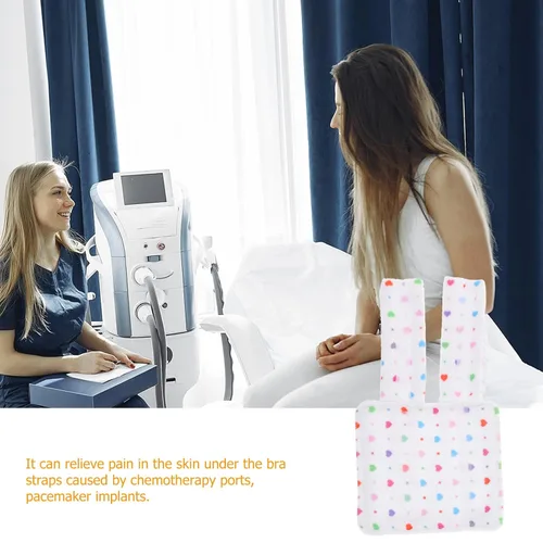 Vista 9 de FOMIYES Pacemaker Pillow - 2 unidades de correa de brasier poscirugía, protector de cinturón de sostén para pecho, puerto marcapasos, cirugía