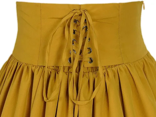 Vista 6 de Mingyuezai Falda victoriana medieval renacentista para mujer