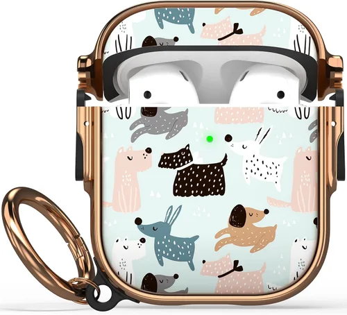 Vista 56 de Maxjoy Funda para AirPods 3 con cerradura, funda protectora rígida de 3ª generación para AirPod de 3ª generación para mujeres y hombres con llavero