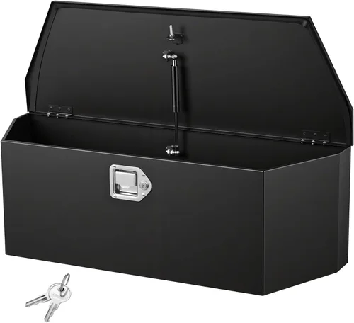 Vista 15 de VEVOR Caja de Lengüeta para Remolque, Caja de Herramientas de Placa Diamantada de Aleación de Aluminio, Caja de Herramientas Resistente Tuckbed