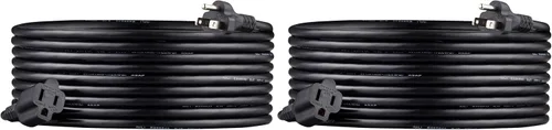Vista 16 de Amazon Basics - Cable de extensión de 3 pies, extensor de toma de 3 clavijas, cable de extensión para interiores, 13 amperios, 125V, color negro