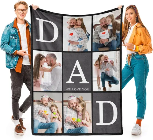 Vista 22 de Printwoo Mantas personalizadas con foto, manta de fotos personalizada, mantas personalizadas con imagen, regalos personalizados para mujeres