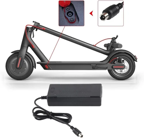 Vista 6 de Cargador adaptador de 42V 2A para Segway Ninebot F20A F25 F30 F40 F40A Scooters con batería de iones de litio de 36 V