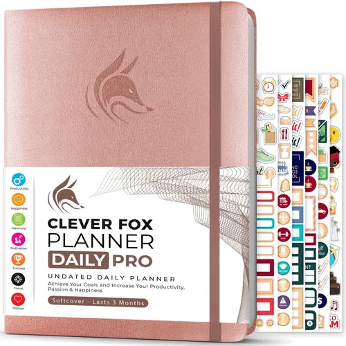 Vista 15 de Clever Fox Planner Daily PRO - Planificador diario y agenda de 8.5 x 11 pulgadas (tamaño A4) para aumentar la productividad, la gestión del tiempo