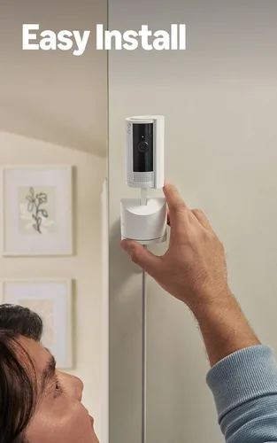 Vista 5 de Ring Pan-Tilt Indoor Cam (Blanco) con identificador de mascotas Ring