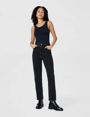 Vista 6 de Yummie Body de algodón sin costuras con espalda completa para mujer Negro