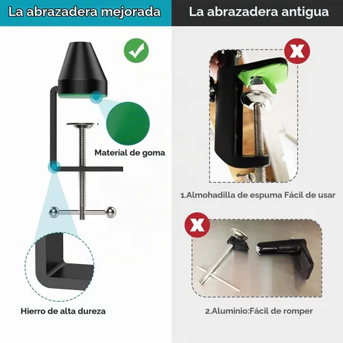 Vista 4 de YOUSHARES Soporte de micrófono con cubierta de espuma, soporte de brazo de brazo de micrófono, filtro pop compatible con micrófono de bola de nieve