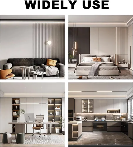 Vista 8 de COB - Tira de luces LED 5760 LED, 40 pies, 3000 K, regulables, luz blanca cálida, brillante, para dormitorio, encimera, debajo del gabinete, cocina