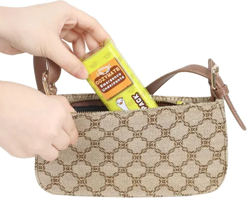 Vista 3 de Ropa interior de emergencia, regalos de broma, ropa interior instantánea para viajes en un recipiente de lata compacto, gran divertido y útil