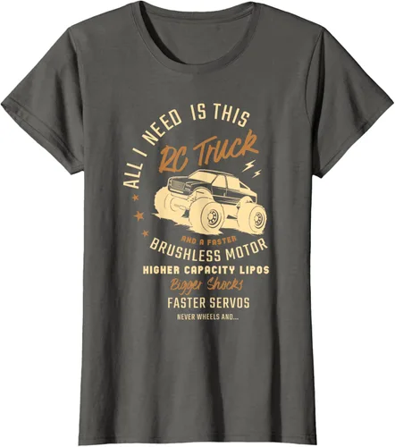 Vista 6 de Todo lo que necesito es este camión RC y una camiseta sin escobillas más rápida RC Motor Negro