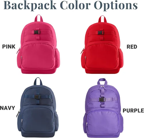 Vista 5 de Let's Make Memories Mochila personalizada con lonchera (opcional) - Peanuts Snoopy Too Cool - Rojo