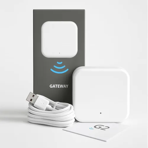 Vista 6 de Puerta de enlace Wi-Fi para cerradura de puerta inteligente - Acceso remoto y centro de control de voz compatible con la aplicación TTLock y Alexa