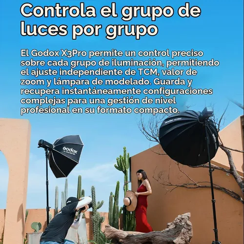 Vista 3 de Godox X3 Pro C X3Pro C Pantalla táctil TTL Flash Trigger para Canon, 2.4G inalámbrico, pantalla LCD de 2.4 pulgadas, integración Bluetooth y control