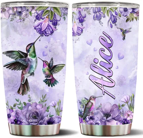 Vista 22 de Vaso de abeja personalizado con nombre personalizado de abejas reinas, regalos para mujeres, tazas de agua, botella de agua de 20 onzas, regalo