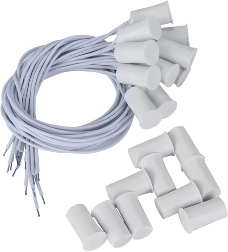 Vista 3 de Keenso Sensor magnético de ventana de puerta con cable de 10 piezas - Protección confiable del sistema de alarma para el hogar