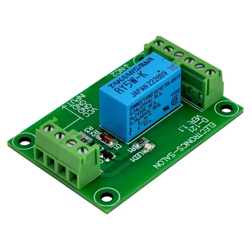 Vista 3 de ELECTRONICS-SALON Módulo de relé de señal DPDT, 5Vdc, relé RY5W-K. ha ensamblado.