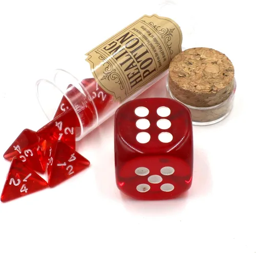 Vista 8 de D&D - Juego de dados poliédricos con caja de almacenamiento para juegos de rol