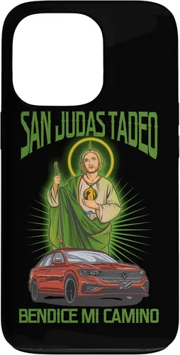 Vista 10 de Funda para iPhone 16 San Judas Tadeo Bendice Mi Camino
