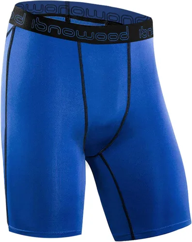 Vista 10 de Isnowood - Pantalones cortos de compresión para hombre, ropa interior atlética de elastano, para ejercicio, correr