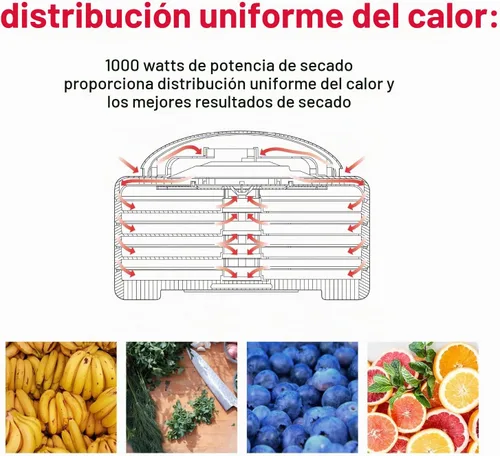Vista 4 de Nesco FD-1018A Gardenmaster Deshidratador de alimentos, 1000 vatios