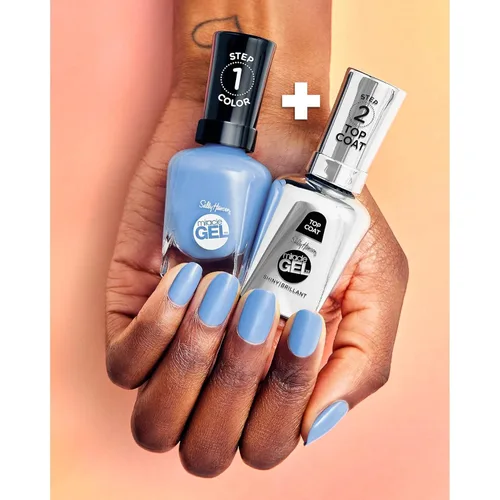 Vista 6 de Sally Hansen Miracle Gel Friends Collection, esmalte de uñas, How You Bluein'?, 0.5 onzas líquidas