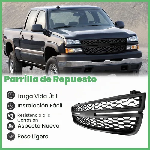 Vista 6 de Rejilla superior delantera para Chevy Silverado 1500 2500HD 3500
