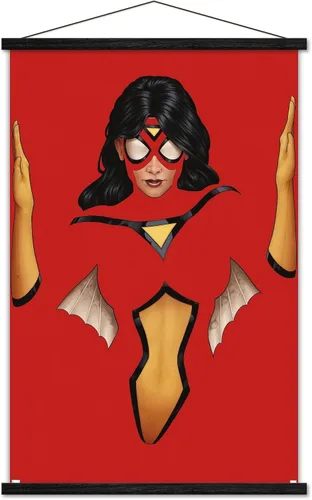 Vista 8 de Trends International Marvel Comics Spider Woman - Póster de pared Strikeforce #1, 22.4 pulgadas de largo x 14.7 pulgadas, versión enmarcada