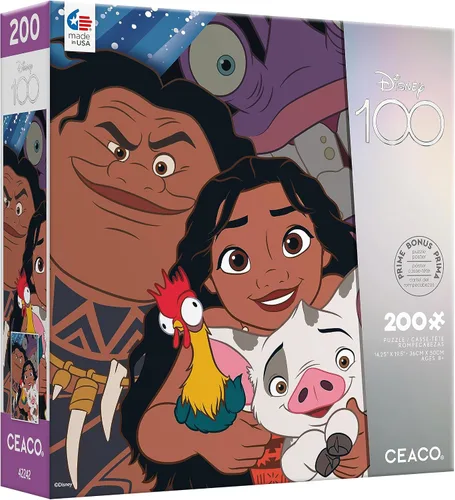 Vista 3 de Ceaco - Rompecabezas de 200 piezas con moana y selfies de Disney