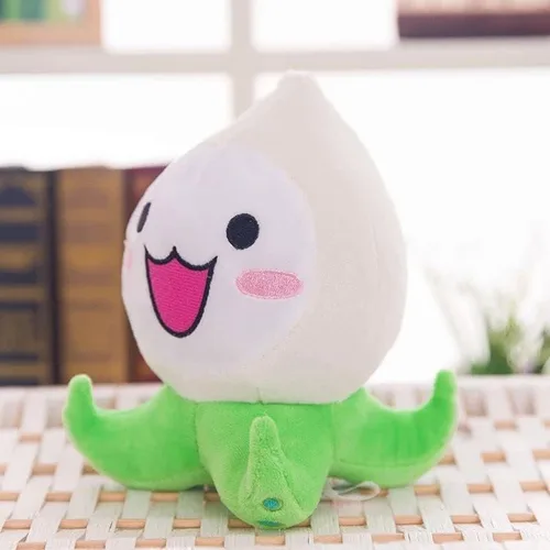 Vista 2 de Peluche de anime de cebolla de 7 pulgadas, lindo juguete para el hogar, sofá, almohada, decoración coleccionable, juguete