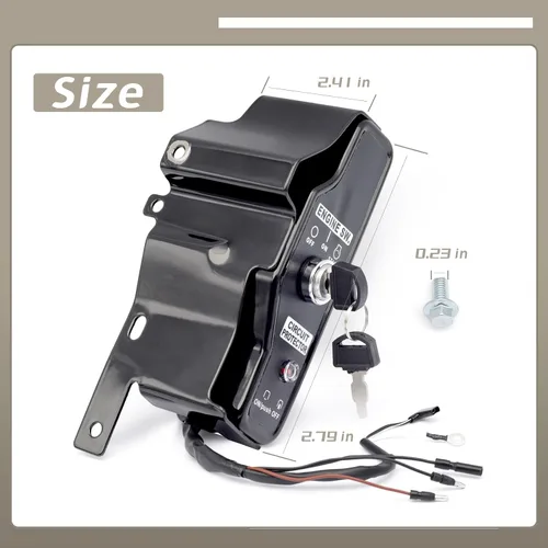 Vista 6 de Caja de interruptor de encendido compatible con Harbor Predator 13HP 420cc Engine 60340 60349 69736, caja de control de interruptor de encendido