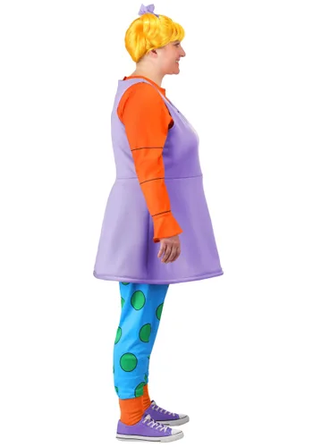 Vista 5 de Disfraz de Mujer Angelica Nickelodeon Rugrats Talla Plus Size Multicolor