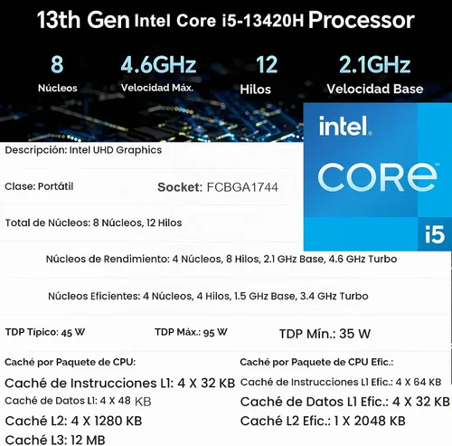 Vista 3 de Lenovo ThinkCentre neo 50q Gen 5 Tiny Desktop, Intel Core i5-13420H