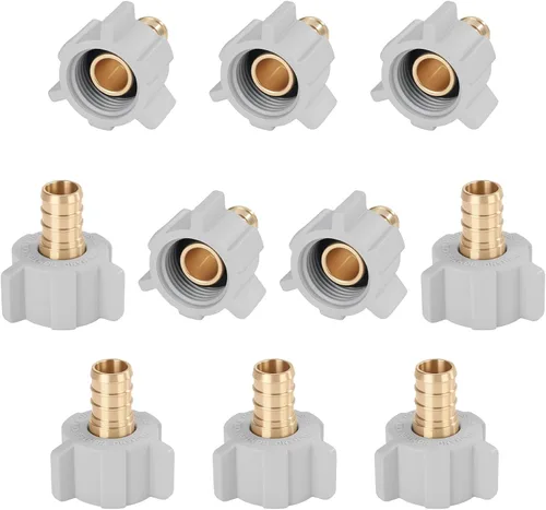 Vista 12 de Codo giratorio NPT hembra de 1/2 pulgada Pex × 1/2 pulgada sin plomo, compatible con PEX-B, paquete de 2