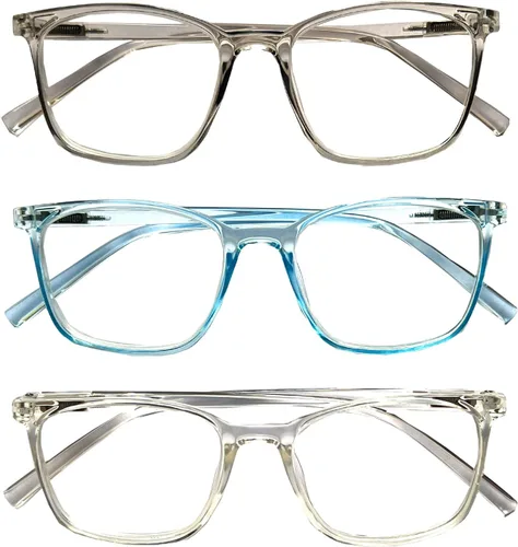 Vista 2 de Paquete de 3 lentes de distancia para hombres y mujeres, lentes ligeros para miopía para distancia