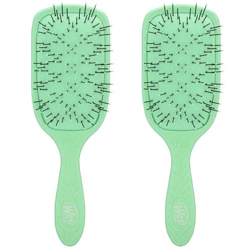 Vista 15 de Wet Brush Go Green - Cepillo desenredante de pelo grueso, cerdas IntelliFlex ultrasuaves con AquaVent - Afloja suavemente los nudos mientras